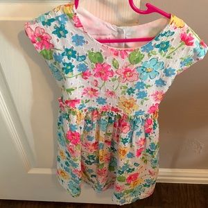 Floral toddler girl dress